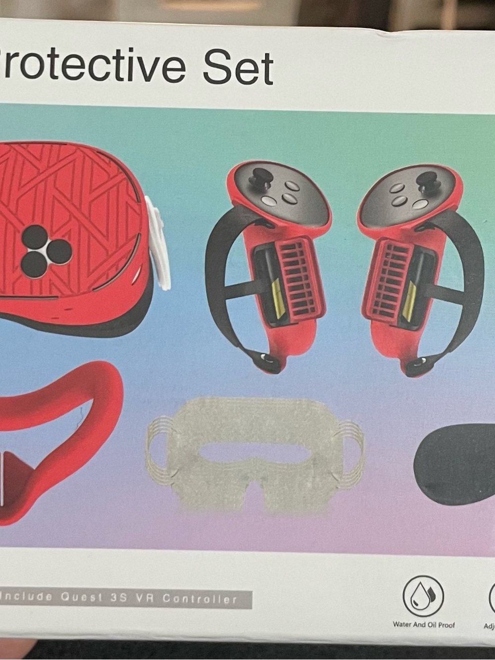 Meta Quest 3S VR silicone protective headset accessory set